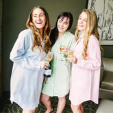 Bridesmaid pajamas Seersuckers shirts  Light cotton shirts  side pockets Sleepshirt